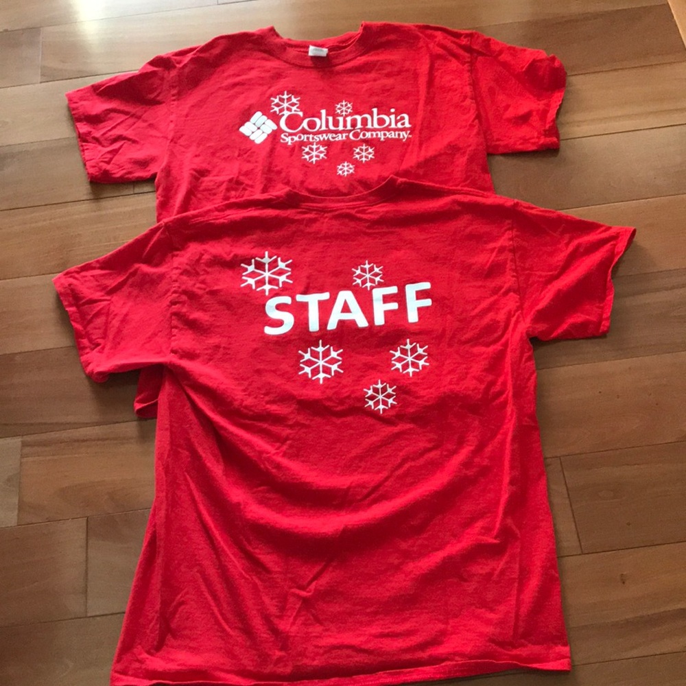 Columbia staff tee shirt